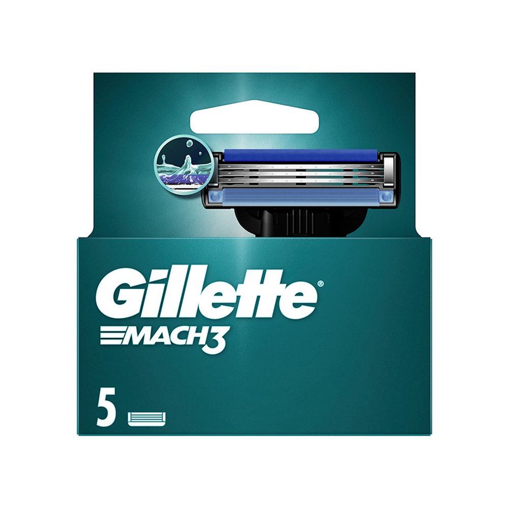 GILLETTE - MACH3 Ανταλλακτικές κεφαλές ξυρίσματος - 5τεμ.
